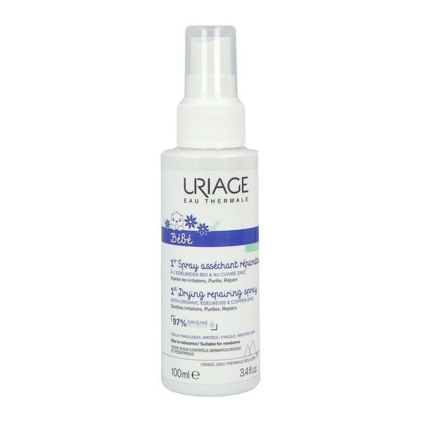 Uriage 1Er Spray Assechant Reparateur Au Cuivre Zinc - Nf S/Silicone Nouveaux Ingredients Liquide Flacon 100 Ml 1