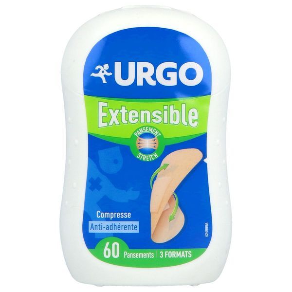 Urgo Pansements Extensibles - 6Pans 3,4*7,2Cm Et 24 Pans 2*7,2Cm Et 20 Pans 2*4Cm 60