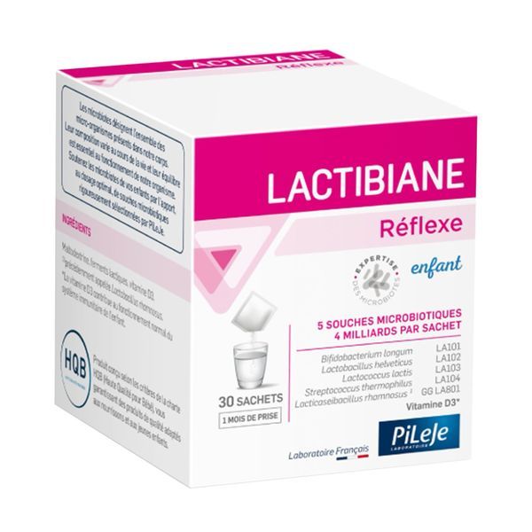 Lactibiane Reflexe ENFANT  - Boîte de 30 sachets de 1g