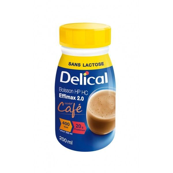 Delical Boisson 2.0 Effimax Cafe Liquide Bouteille 200 Ml Bt 4