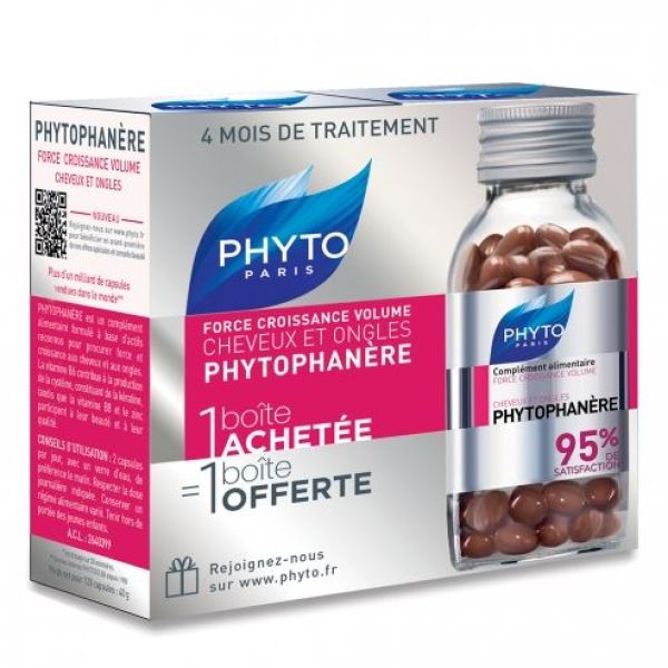 Phyto phytophanere cheveux et ongles 2x120 capsules