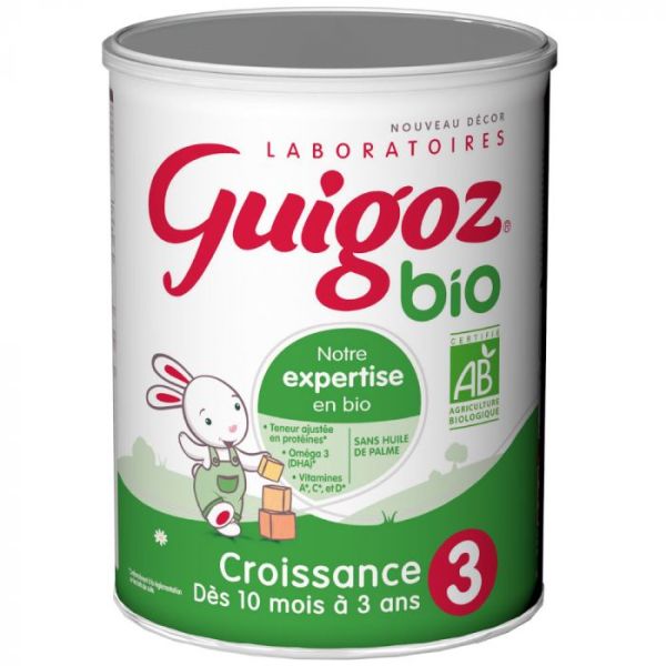 Bio 3 Croissance Lait En Poudre Bio De 10 Mois A 3 Ans 800g Guigoz