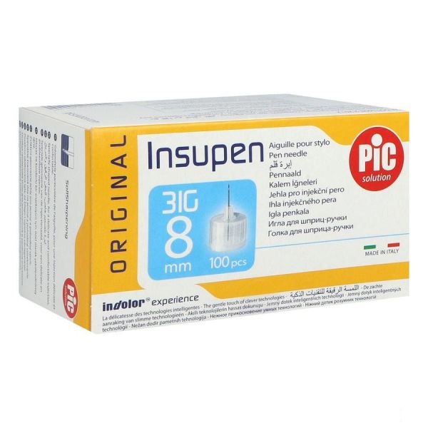 Insupen Original Aiguille Sterile Pour Stylo Injecteur G31*8Mm 100