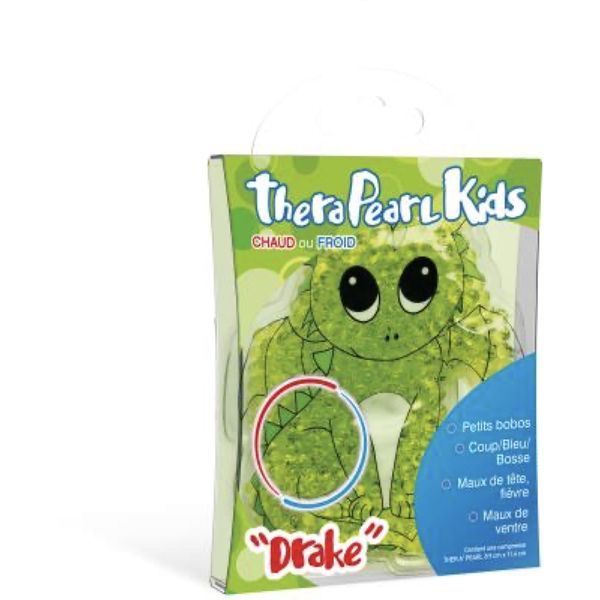 THERAPEARL KIDS DRAKE DRAGON Compresse réutilisable forme dragon, pour cryothérapie ou thermothérapie, unité
