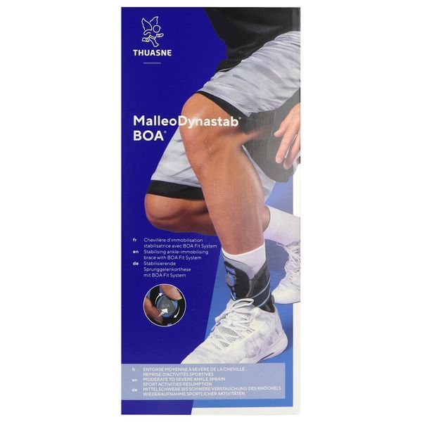 MALLEODYNASTAB BOA NEW Orthèse stabilisatrice de cheville, laçage à mécanisme Boa, bilatérale, taille 0 (ref. 23510220000199), unité