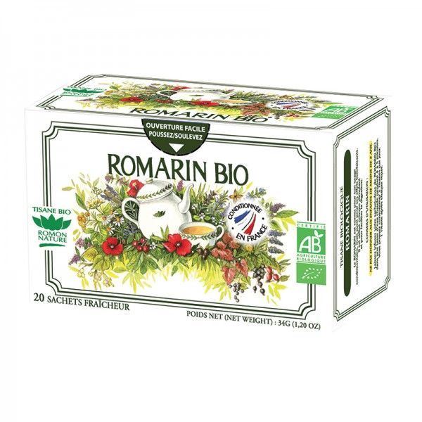 Romon Nature - Tisane simple BIO Romarin 20 sachets