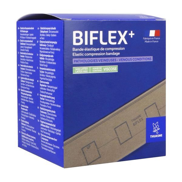 BIFLEX PLUS N° 17 FORTE Bande de contention étalonnée, force 3, 101 cN/cm à 160 cN/cm, chair, 5 m x 10 cm, unité