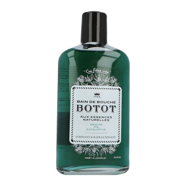 BOTOT BAIN DE BOUCHE Bain de bouche fluoré, vert, fl 250 ml