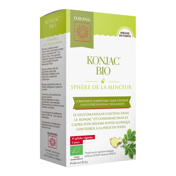 Dayang Konjac BIO - 45 gélules