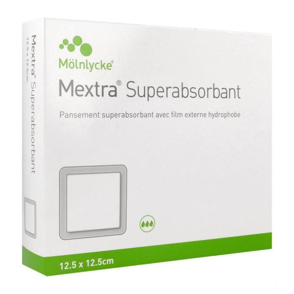 MEXTRA SUPERABSORBANT 12.5X12.5 pansement boite de 10