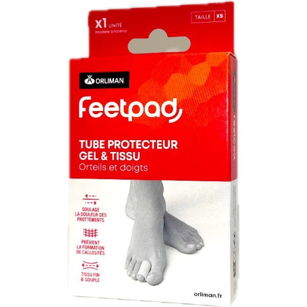 ORLIMAN FEETPAD TUBE PROTECTEUR ORTEILS ET DOIGTS Digitube protecteur gel et tissu pour orteils et doigts, extrasmall, diamètre 20 mm, unité