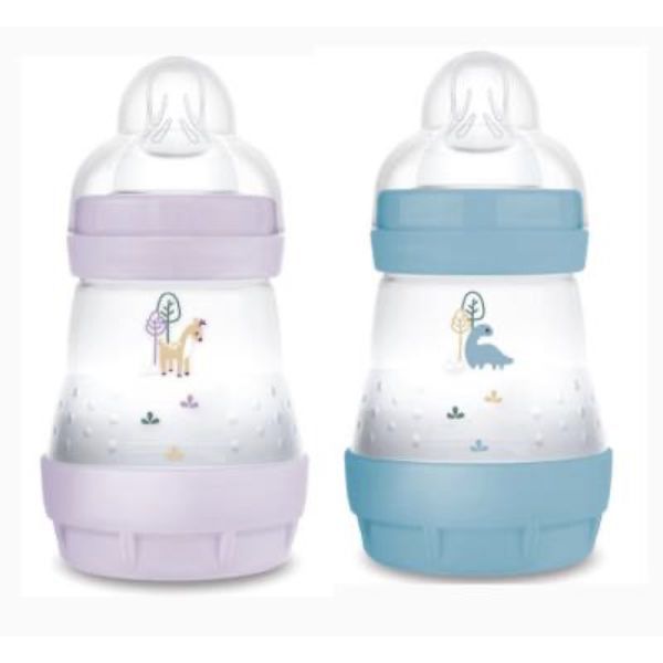 MAM EASY START ANTICOLIQUE BIBERON Biberon à vis complet décoré, débit 1, 160 ml, rose (ref. 143001), unité