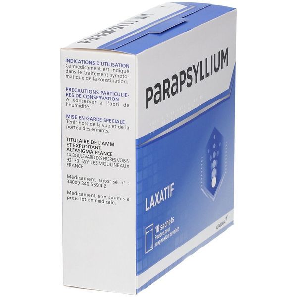 Parapsyllium laxatif en sachets contre la constipation