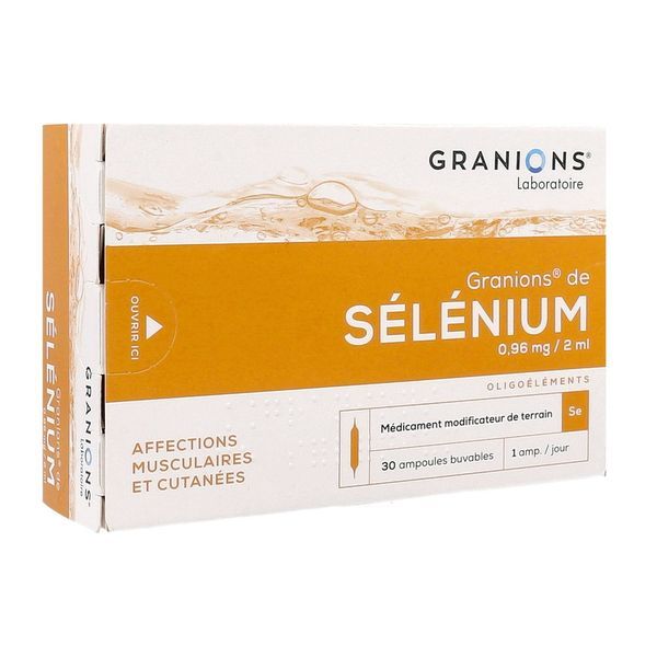 Granions De Selenium 0,96 Mg/2 Ml Suspension Buvable B/30