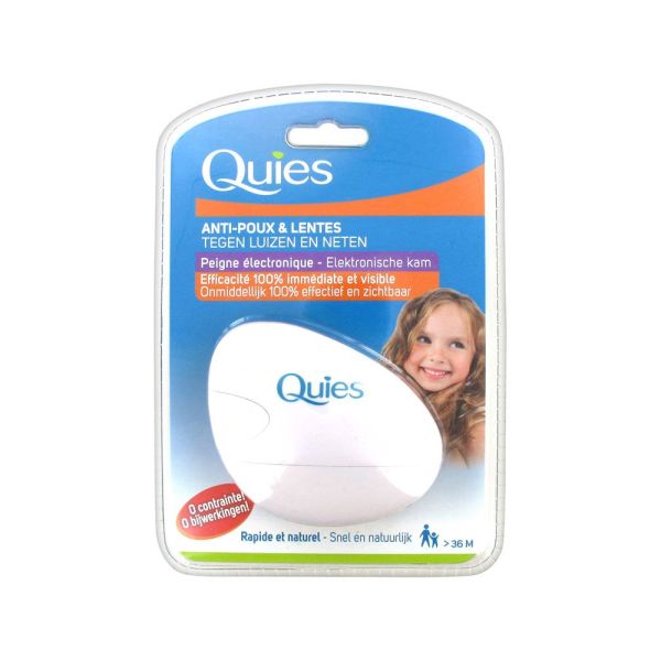 Quies Anti-Poux et Lentes Peigne Électronique