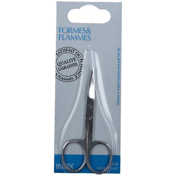 Formes Et Flammes Ciseaux Ongles Courbes Inox 1