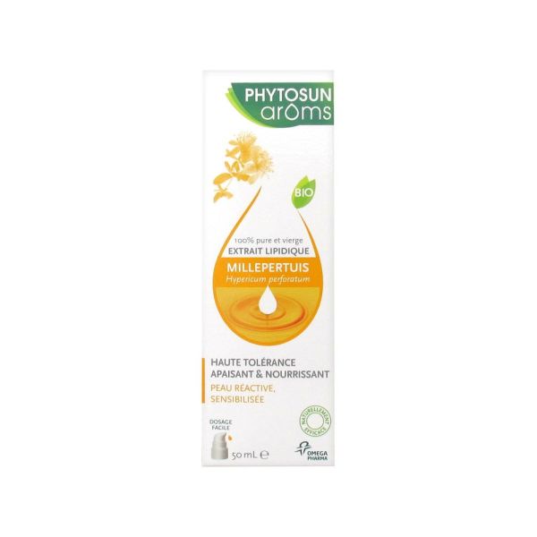 Phytosun'Aroms Huile Vegetale Millepertuis Bio Flacon 50 Ml 1