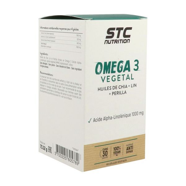STC Nutrition Omega 3 Vegetal 120 Gélules Végétales