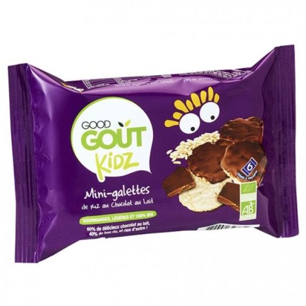 Good Gout Kidz Mini Galettes De Riz Au Chocolat Au Lait Biscuit 84 G 1