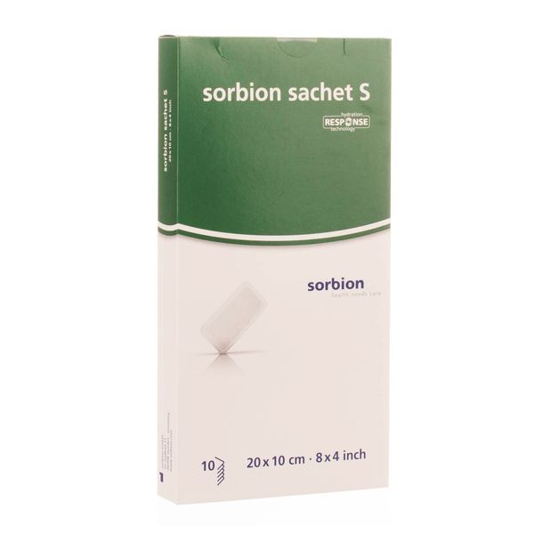 CUTIMED SORBION S Pansement hydrocellulaire superabsorbant, hydroactif, stérile, 20 cm x 10 cm (ref. 73232-61), bt 10