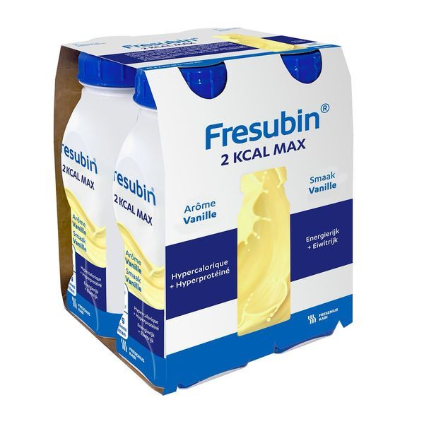 FRESUBIN 2 KCAL DRINK MAX AROMES SUCRES Denrée alimentaire destinée à des fins médicales spéciales, vanille, 300 ml x 4