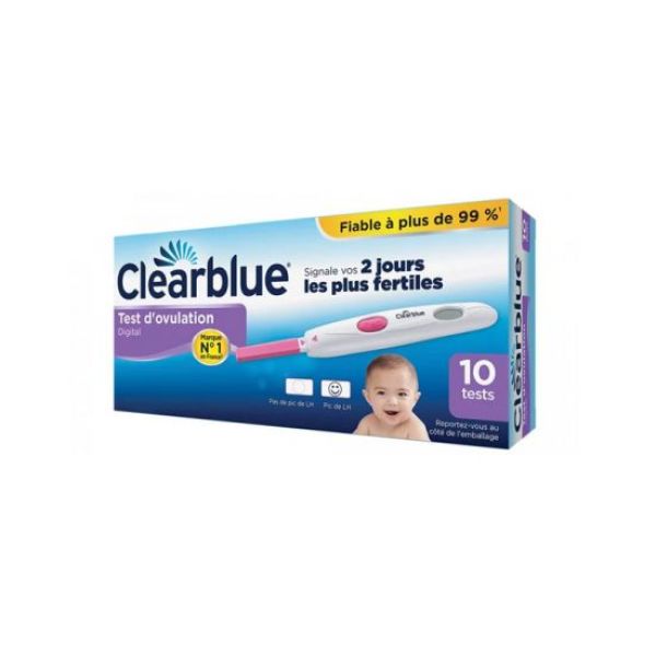 Clearblue Test d'Ovulation Digital 2 Jours 10 Unités