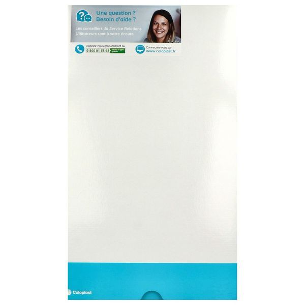 SENSURA MIO HAUT DEBIT POCHE OUVERTE Poche vidable, système 1 pièce, haut débit, à découper, transparente, bte 30