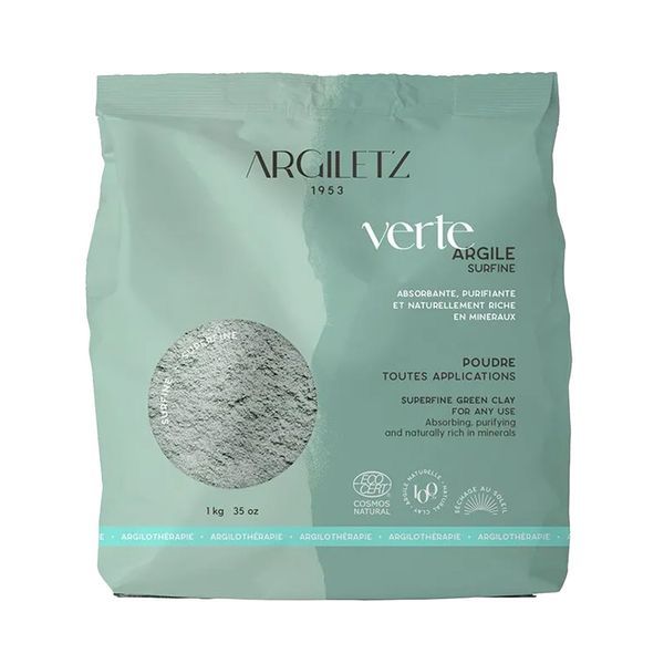 ARGILETZ ARGILE VERTE SURFINE Poudre d'argile verte surfine, bt 1 kg