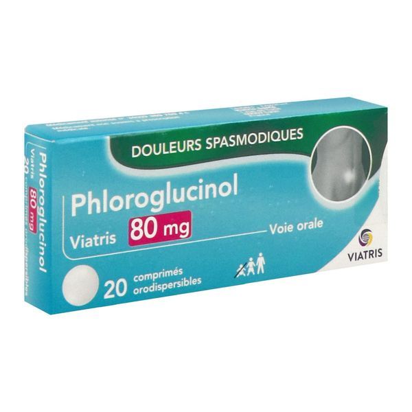 PHLOROGLUCINOL VIATRIS Comprimé orodispersible 80 mg, boîte 20