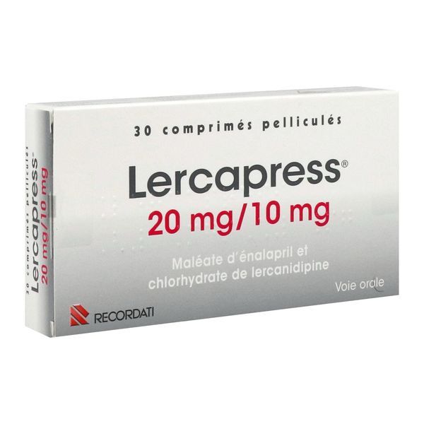 LERCAPRESS 20 MG / 10 MG BOITE DE 30 COMPRIMES