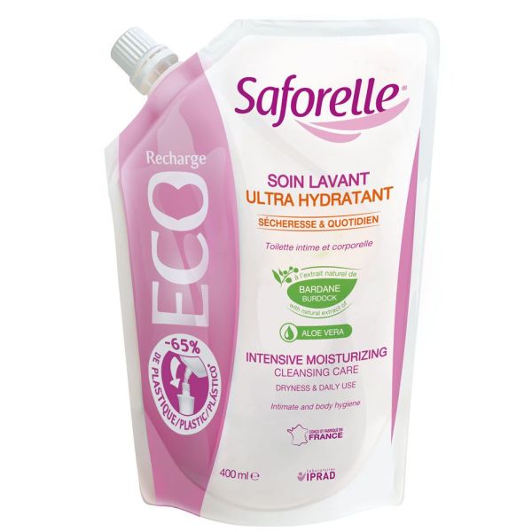 Saforelle Soin Lavant Ultra-Hydratant - Ancienne Formule Recharge 400 Ml 1