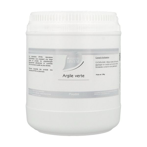 IPHYM ARGILE VERTE Argile verte, poudre, sac 250 g