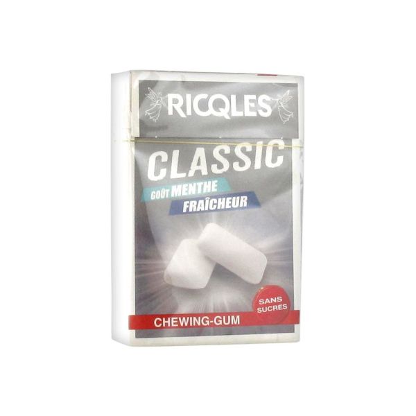 Ricqlès Classic Chewing-Gum Sans Sucres Goût Menthe Fraicheur 28,1 g
