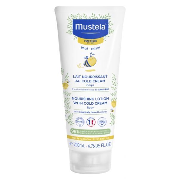 Mustela Lait Nourrissant Au Cold Cream A L'Avocat Bio Et A La Cire D'Abeille Huile Flacon 200 Ml 1