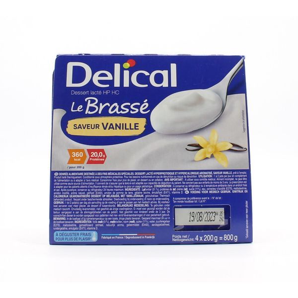Delical Le Brasse Saveur Vanille Dessert Pot 200 G 4