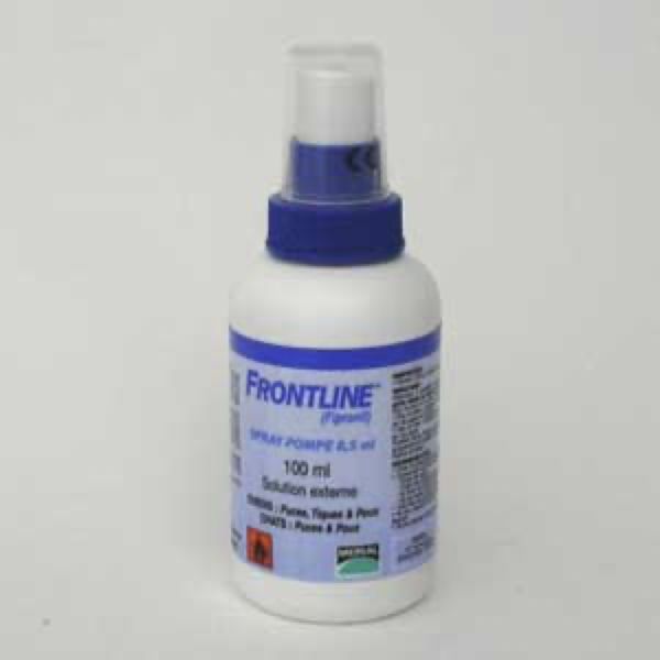 FRONTLINE SPRAY POMPE Solution cutanée antiparasitaire externe, 1,5 ml par pulvérisation, spray 500 ml