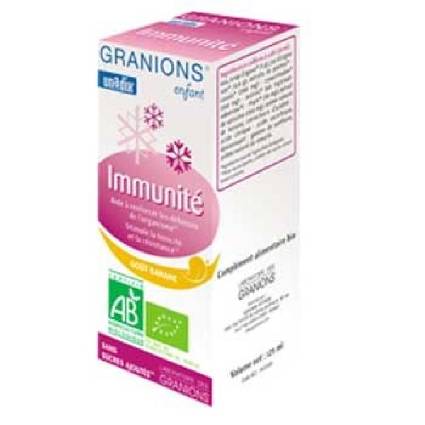 Granions Sirop immunité Banane BIO - flacon 125 ml