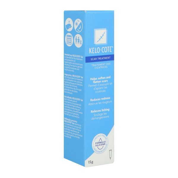 KELO - COTE TRAITEMENT DES CICATRICES Gel de silicone transparent, dispositif médical, tube 15 g