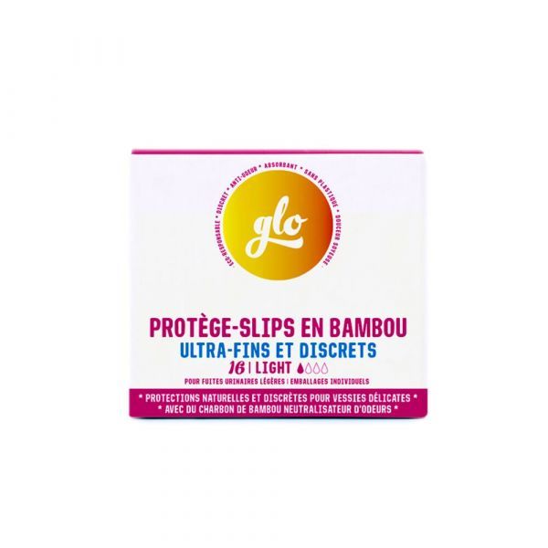 Here We Flo Protège-slip anti-fuites Bambou BIO - 16 protège-slip
