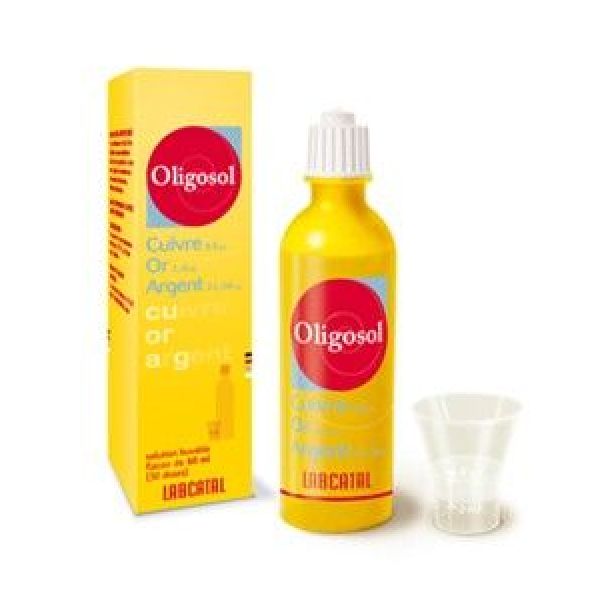 Cuivre-Or-Argent Oligosol Solution Buvable En Flacon 1 Flacon(S) Polyethylene Haute Densite (Pehd) Jaune(Brun) Avec Gobelet(S) Doseur(S) Polypropylene