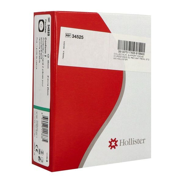 CONFORM 2 SUPPORT RENFORT ADHESIF FLEXWEAR PLAN Support porte-poche 2 pièces, plan FlexWear, renforcé, prédécoupé, anneau 45 mm, prédécoupé à 25 mm (ref. 34525), bt 5