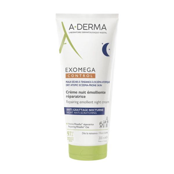 EXOMEGA CONTROL CREME NUIT EMOLLIENTE REPARATRICE Crème de nuit émolliente réparatrice, tube 200 ml