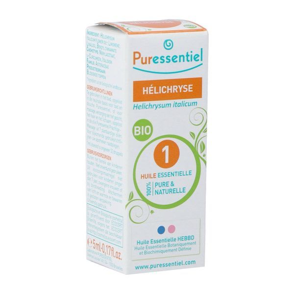 PURESSENTIEL HUILE ESSENTIELLE BIO Huile essentielle d'hélichryse HEBBD, fl 5 ml