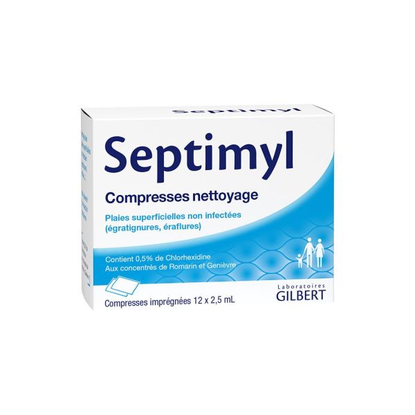 Septimyl Compresses Desinfectantes Boite 2,5 Ml 12