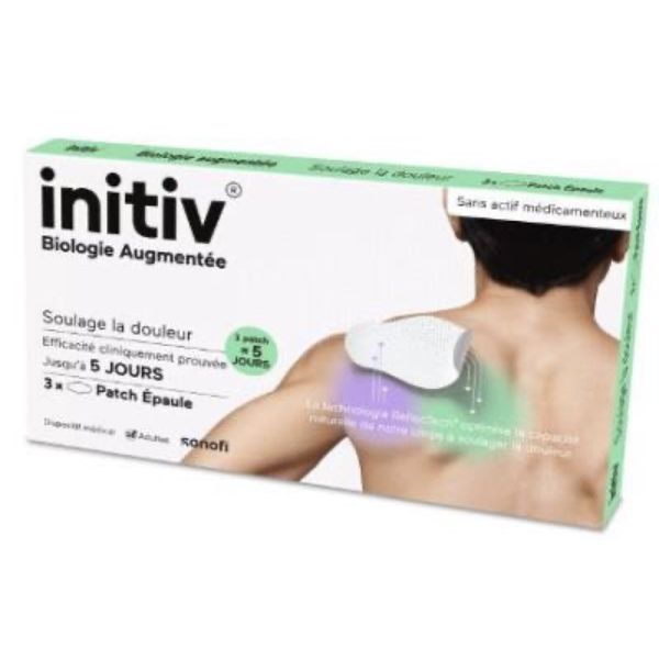 INITIV PATCH EPAULE Patch antidouleur, sans actifs médicamenteux, adhésif pour l'épaule, bt 3