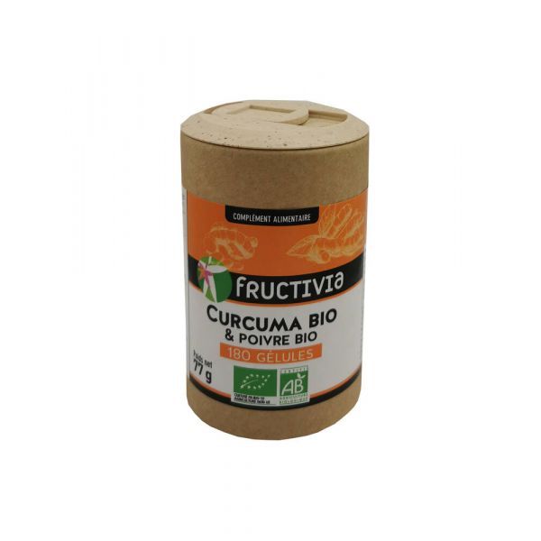 Fructivia Curcuma et poivre BIO - 180 gélules