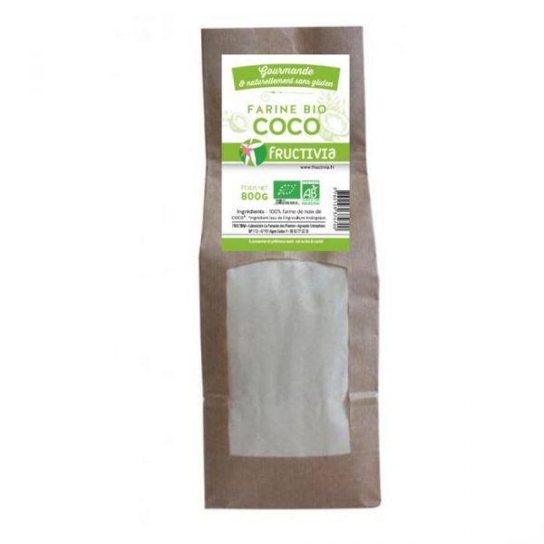 Farine de Coco sans gluten BIO - sachet 800 g