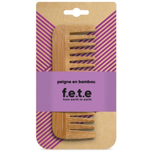 F.E.T.E From Earth To Earth Peigne large en bambou
