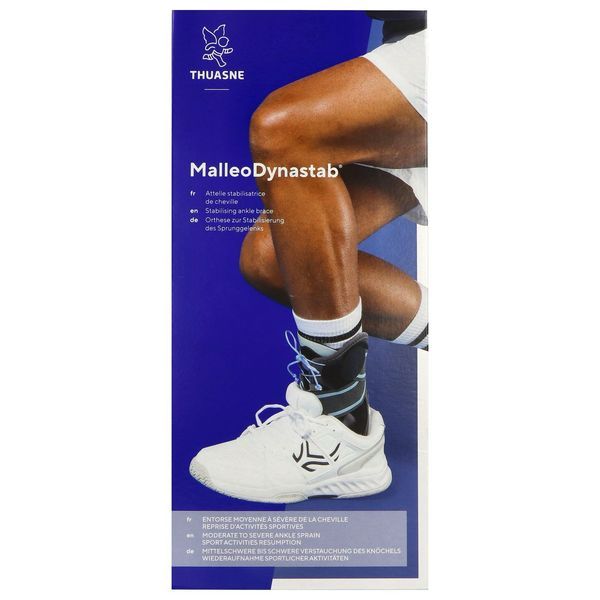 MALLEODYNASTAB Orthèse stabilisatrice de cheville avec laçage sur le cou-de-pied, bilatérale, taille 2, unité