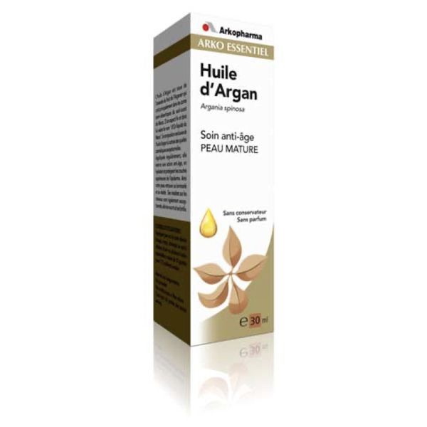 ARKO ESSENTIEL HUILE D'ARGAN SOIN ANTIAGE PEAU MATURE Huile d'argan, soin antiâge, fl 30 ml